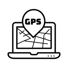 Obraz premium Gps vector icon
