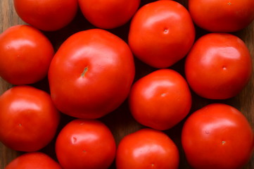 close up of red tomatoes for background