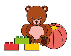bear ball blocks kid toys