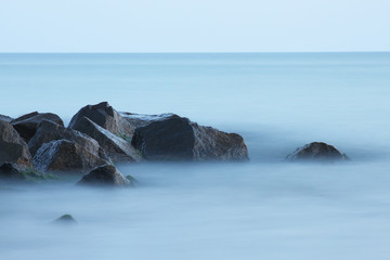 rocks in the sea