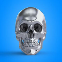 3d rendered illustration of a skull