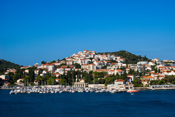 Fototapeta na wymiar Ocean by Dubrovnic Town