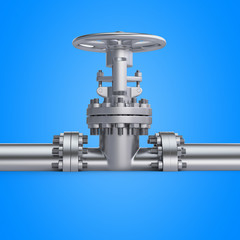 3d rendered illustration of a valve