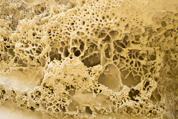 Texture of weathered rock in the mountains