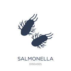 Salmonella icon. Trendy flat vector Salmonella icon on white background from Diseases collection