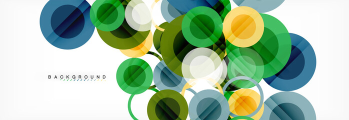 Circle composition abstract background