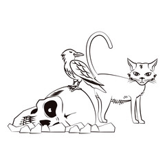 Halloween scary cartoons