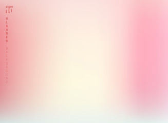 Abstract pastel pink color blurred gradient background design with copy space.