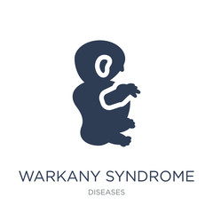 Warkany syndrome icon. Trendy flat vector Warkany syndrome icon on white background from Diseases collection
