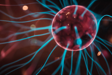 Fototapeta premium Close up of Plasma globe