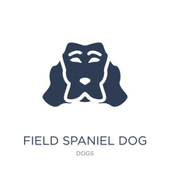 Field Spaniel dog icon. Trendy flat vector Field Spaniel dog icon on white background from dogs collection