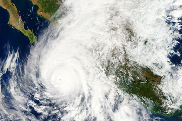 Hurricane Wilma heading towards the West Coast of Mexico in October 2018 - Elements of this image furnished by NASA 