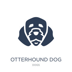 Otterhound dog icon. Trendy flat vector Otterhound dog icon on white background from dogs collection