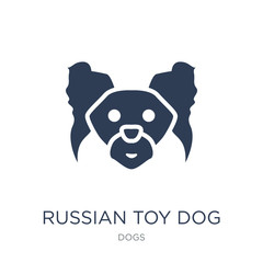 Naklejka premium Russian Toy dog icon. Trendy flat vector Russian Toy dog icon on white background from dogs collection