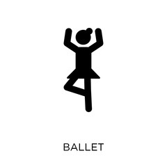 Ballet icon. Ballet symbol design from Museum collection.