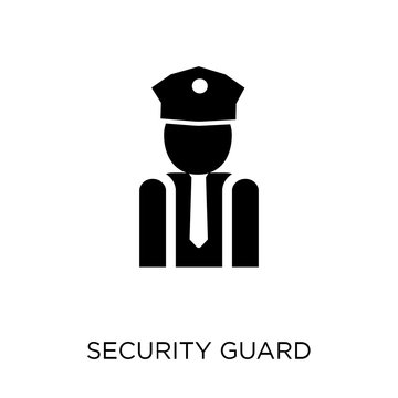 Security Guard Icon. Security Guard Symbol Design From Museum Collection.