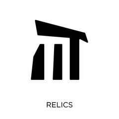 Relics icon. Relics symbol design from Museum collection.