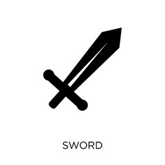 Sword icon. Sword symbol design from Museum collection.