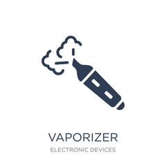 vaporizer icon. Trendy flat vector vaporizer icon on white backg