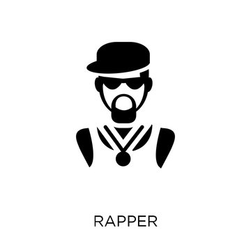 Rapper icon. Rapper symbol design from United states of america collection.