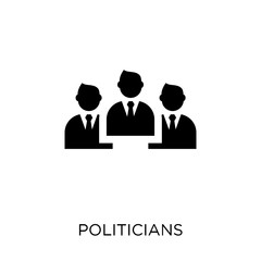 Politicians icon. Politicians symbol design from Political collection.
