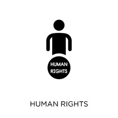 Obraz na płótnie Canvas Human rights icon. Human rights symbol design from Political collection.
