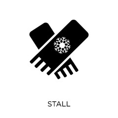 Stall icon. Stall symbol design from Winter collection.
