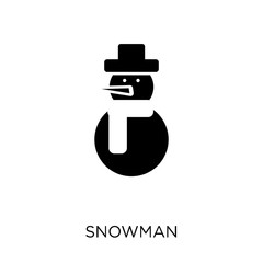 Snowman icon. Snowman symbol design from Winter collection.