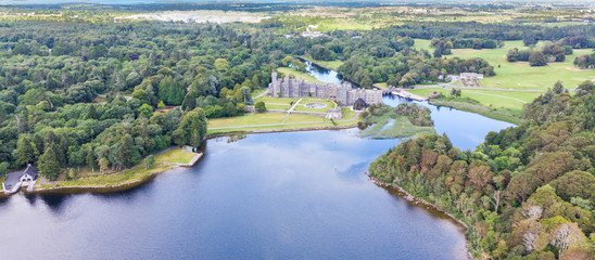 Aerial View of Lough Corrib and Ashford Castle