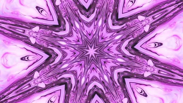 Abstract motion graphics background. Hypnotic mandala for meditation. Kaleidoscope stage visual effect for concert, music video, show, exhibition, LED screens and projection mapping.
