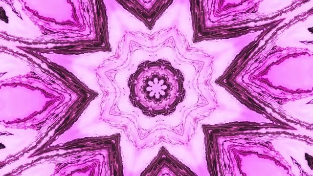 Abstract motion graphics background. Hypnotic mandala for meditation. Kaleidoscope stage visual effect for concert, music video, show, exhibition, LED screens and projection mapping.