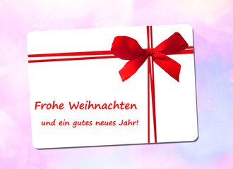 Frohe Weihnachten und ein gutes neues Jahr