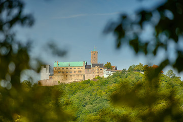 Blick auf Wartburg Weltkulturerbe in Eisenach - Luther