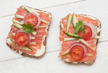 Open sandwiches