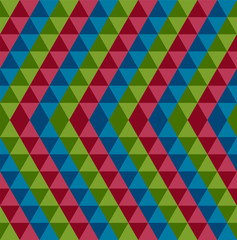 blue, green, red triangle shapes. zigzag vector seamless pattern. simple geometric background. textile print. repetitive background. fabric swatch. wrapping paper. modern stylish texture