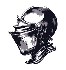 Ordinary shiny knight's helmet