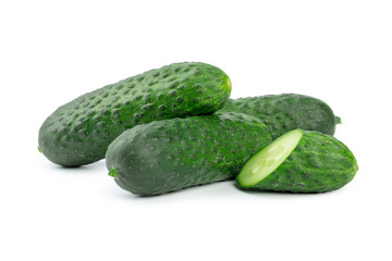 cucumber isolated on white background