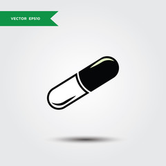 capsule logo icon design template vector