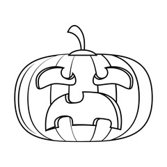 Halloween scary cartoon