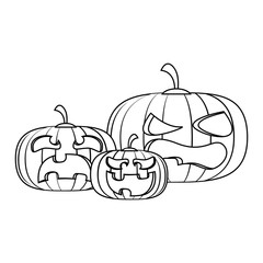 Halloween scary cartoon