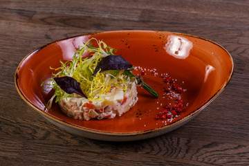 Traditional Russian salad