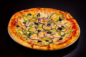 Delicious vegetarian pizza