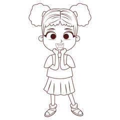 Girl children cartoon