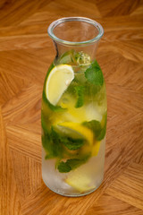 Homemade lemonade with citrus