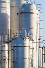 Industry buildings stainless steel tanks