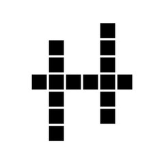 crossword icon vector