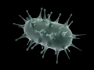 3d rendering Virus bacteria cells background
