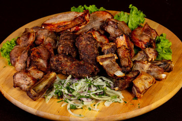 Mix plate barbecue
