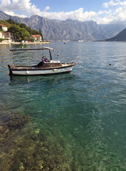 Fototapeta na wymiar Beautiful scenery at the Bay of Kotor, Montenegro