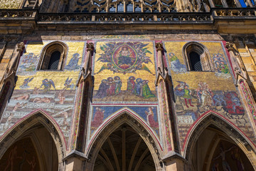 Fototapeta premium Detail vom Veitsdom in Prag